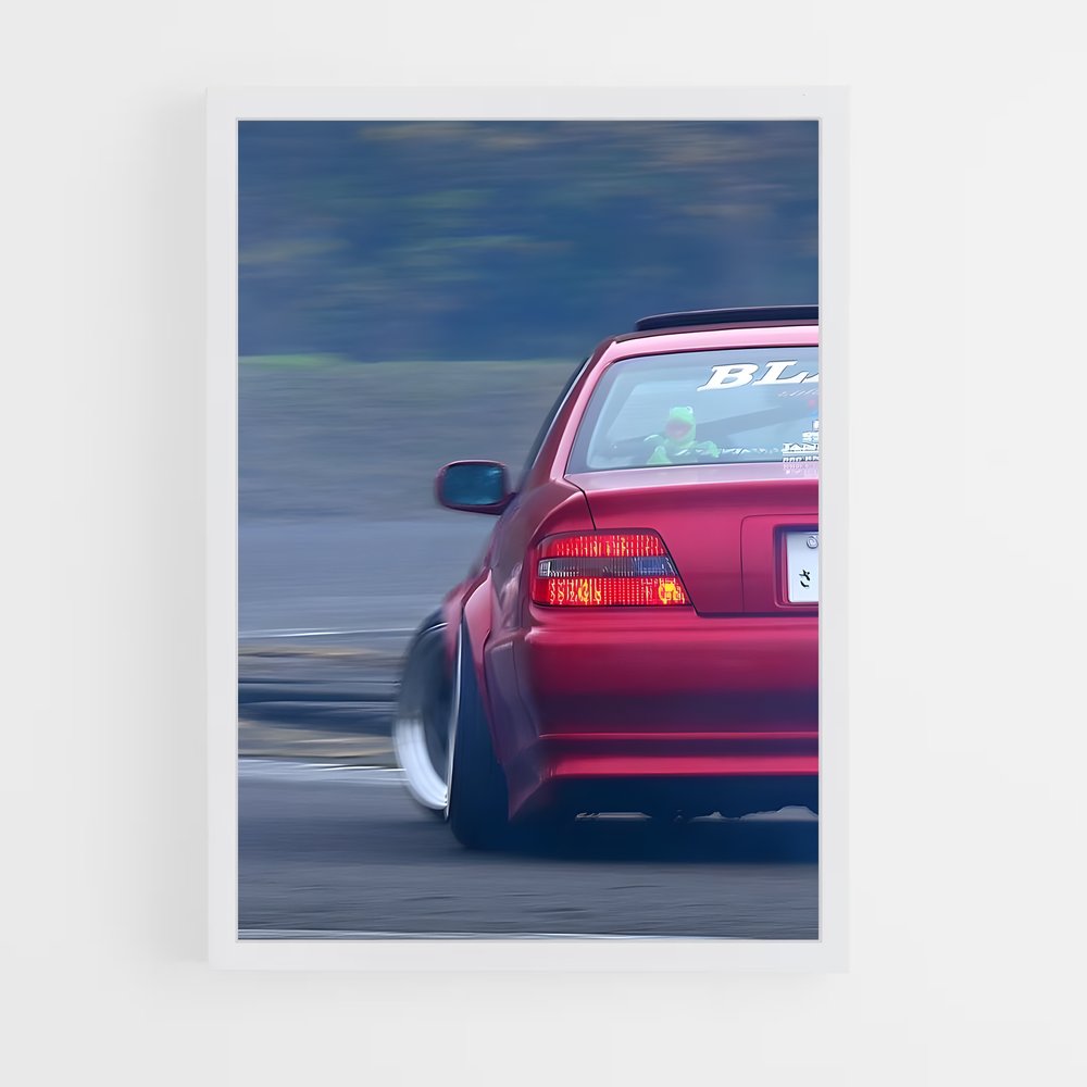 Poster Envoûtant Chaser jzx – affiche Toyota (vue 3)